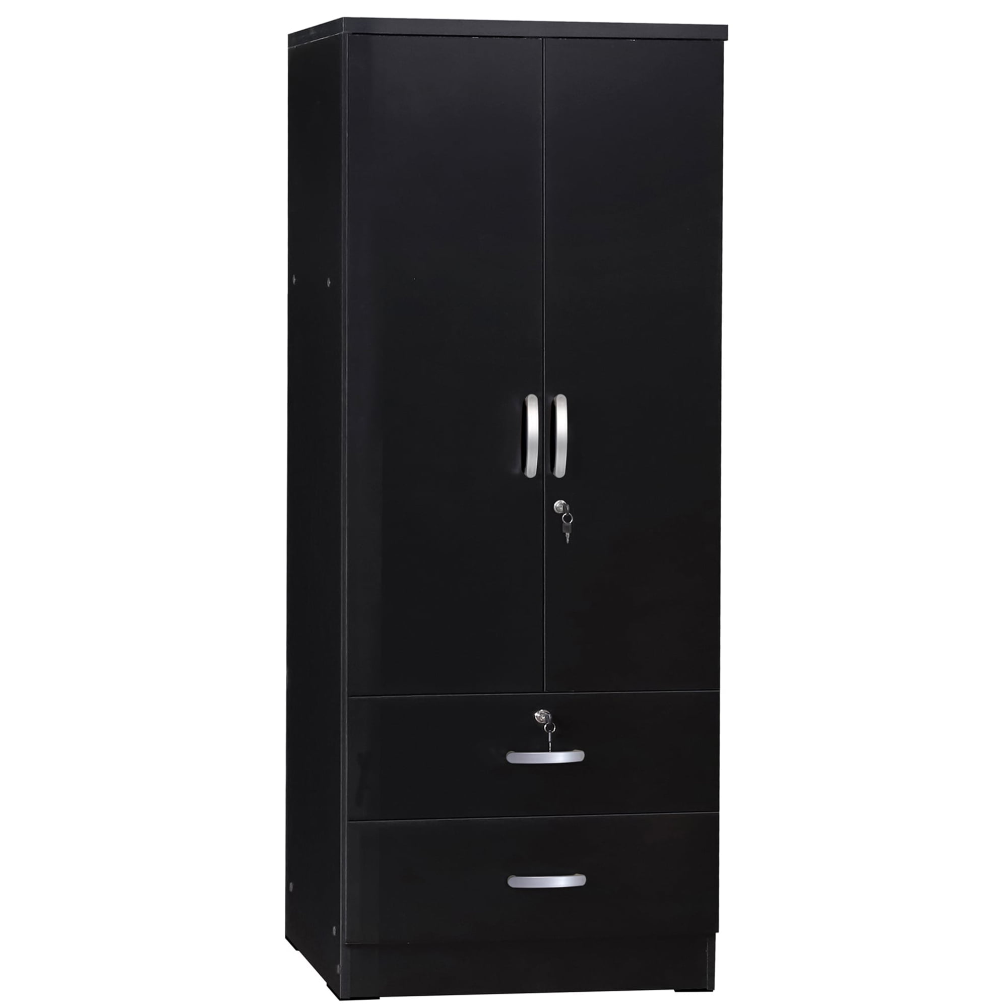 Polifurniture Denmark 5 Door Bedroom Armoire With Drawers Dark Brown Com