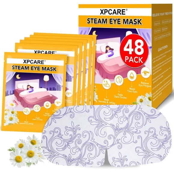 Máscaras Steam Eye Mascarillas XPCARE con calentamiento automático para ojos secos (paquete de 48)