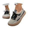 thumbnail image 3 of Breathable Lace Up Platform Casual Walking Shoes Comfortable Lightweight Sneakers for Everyday Wear Women's, 3 of 9