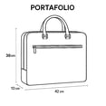 thumbnail image 5 of Castelli portafolio cuero crazy horse laptop 18 pulgadas correa desmontable, 5 of 5