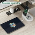 thumbnail image 5 of Someet L-Shaped Office Desk with Power Outlets and Lockers, Modern Simple Style 66" Computer Desk with Monitor Stand, Gray, 5 of 5