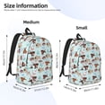 thumbnail image 3 of Honeii Cute Pug Dogs Print Canvas College Laptop Backpack, Durable Rucksack Travel Notebook Bag School Backpack Book Bag for Men Women-Medium, 3 of 7