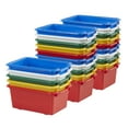 thumbnail image 1 of ECR4Kids Scoop Front Multipurpose Storage Bins, Cubby Compatible, 25-Piece - Assorted, 1 of 6