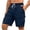 Navy, variant on UAMVSH Men's Cargo Shorts Elastic Waist Drawstring Casual Shorts Summer Outdoor Athletic Work Shorts with Multi Pockets