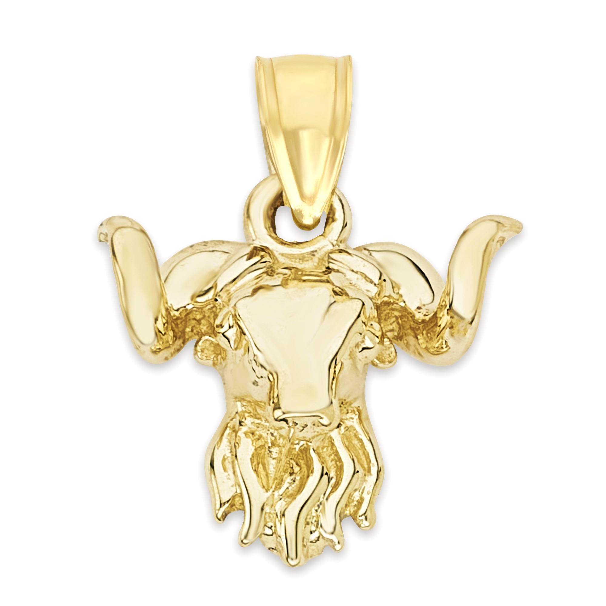 10k Gold Ox Pendant, Chinese Zodiac 