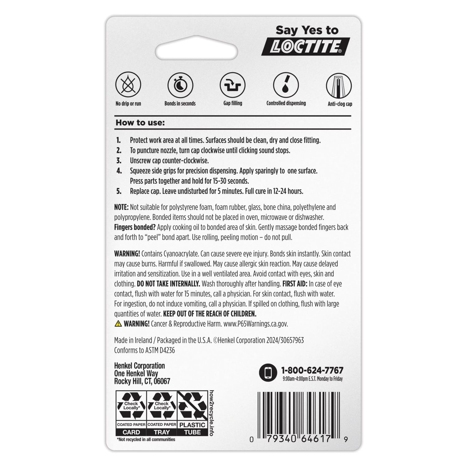 (3 pack) Loctite Super Glue Gel Control, Pack of 1, Clear 0.14 fl oz Bottle
