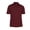 Maroon, variant on Monterey Club Men's Point Collar Medium Weight Pique Solid Golf Polo Shirt #1300