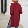 thumbnail image 7 of Diufon Pullover Tops for Women Solid Color Side Hem Split Blouses V Neck Long Sleeve Tees, 7 of 7