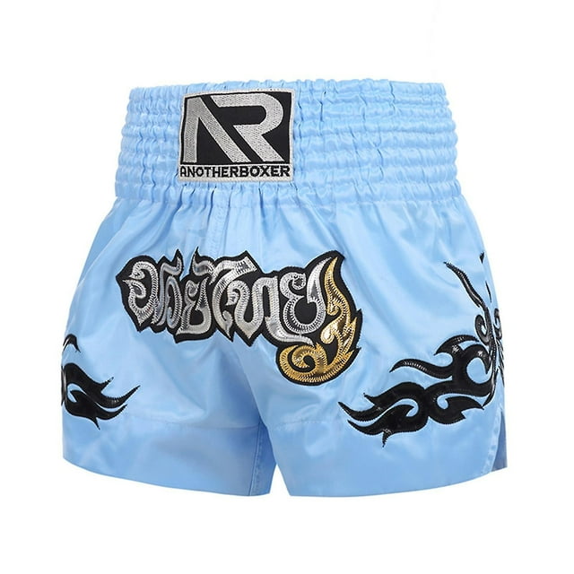 Pantalones cortos de boxeo Pantalones cortos antifricción de Muay Thai Kickboxing para hombres
