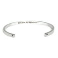 thumbnail image 5 of "You are my sunshine" Adjustable Silver Stainless Steel Cuff Bangle Mother's Day Gift Set, 5 of 10