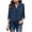 Dark Blue, variant on Tops for Women Long Sleeve 3/4 Sleeve Women's Fall Casual V-Neck 3/4 Sleeve Work Shirt Solid Chiffon Fold Tunic Top office Wear Blouses Black L