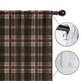 thumbnail image 4 of Blackout Kids Curtains,Brown Beige Checkerboard Checkered Pattern Childrens Insulated Curtains Set Of 2,Bedroom Essentials,Toddler Room Decor 42"x54", 4 of 5