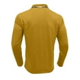 thumbnail image 4 of Lumeqa Long Sleeve Shirts for Men's Long Sleeve Polo Shirts Casual Button Classic Work Shirt Cotton Collared Basic Golf Shirt with Pocket Yellow S, 4 of 5