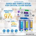 thumbnail image 4 of Max Water 10-Stage Alkaline/Mineral/Infrared Reverse Osmosis System w/ Pressure Gauge, 4 of 6