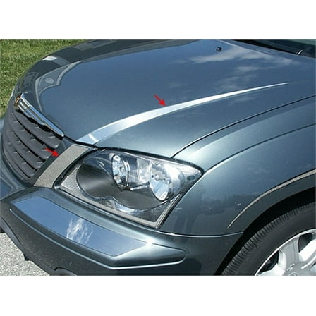 Fits 2004-2007 CHRYSLER PACIFICA 4-door -Stainless Steel HOOD