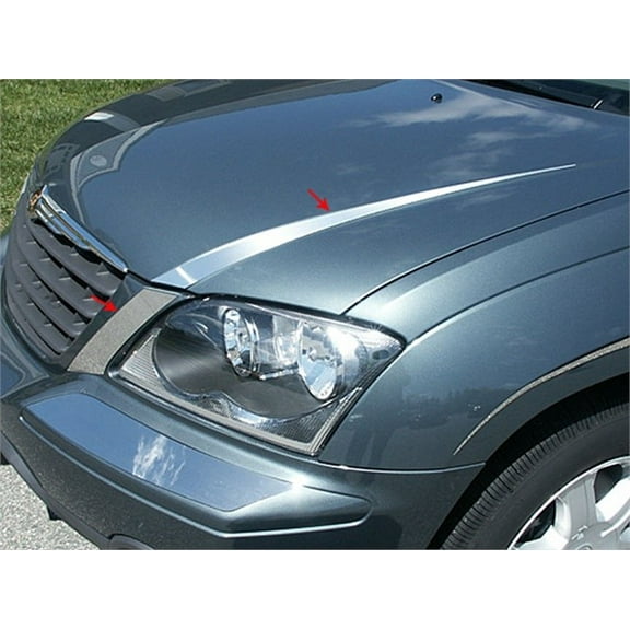 Fits 2004-2007 CHRYSLER PACIFICA 4-door -Stainless Steel HOOD