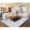 thumbnail image 4 of Motif Printed Faux Rabbit Domo Ivory & Grey 8 ft. x 10 ft. Area Rug, 4 of 6