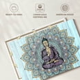 thumbnail image 6 of Elephant Stock Buddha In Meditation Wall Art - Horizontal Canvas Wall Art - Living Room Wall Decor - Wellness Canvas - Yellow And Blue Decor - 12" x 8", 6 of 8