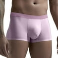 thumbnail image 2 of Riecok Mens Stretch Briefs Mid-Rise Solid Color Breathable Covered Waistband Athletic Boxer Briefs Purple XXL, 2 of 6