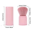 thumbnail image 3 of Black Portable Telescopic Powder Blusher Makeup Brush Retractable Compact Cosmetic Tool Applicator For Travel Touch Ups Women Ladies Use, 3 of 8