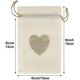 thumbnail image 2 of Small Heart Gift Bags, 20 Pieces And 2 Colors Jute Bags, Small Bags For Gifts, 2 of 5