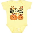 thumbnail image 3 of Inktastic Big Cousin Pumpkins with Fall Leaves Boys or Girls Baby Bodysuit, 3 of 5