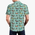 thumbnail image 3 of Balery Dachshund Dog Puppy Printed Men’s Short Sleeve Polo Shirt, Midweight Men's Shirt,Golf Polo shirts -Large, 3 of 8