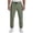 Army Green, variant on Men’s Quick Dry Stretch Breathable Lightweight Pants with Zipper Pocket Ice Silk Fabric Casual Athletic Pants (1pc)