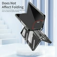 thumbnail image 6 of Compatible with Samsung Galaxy Z Fold 7 5G Case with Hinge Protection, Clear Luxury Plating Transparent Cover Screen Protector Stand Case for Samsung Galaxy Z Fold 7 Phone Case - Black, 6 of 7