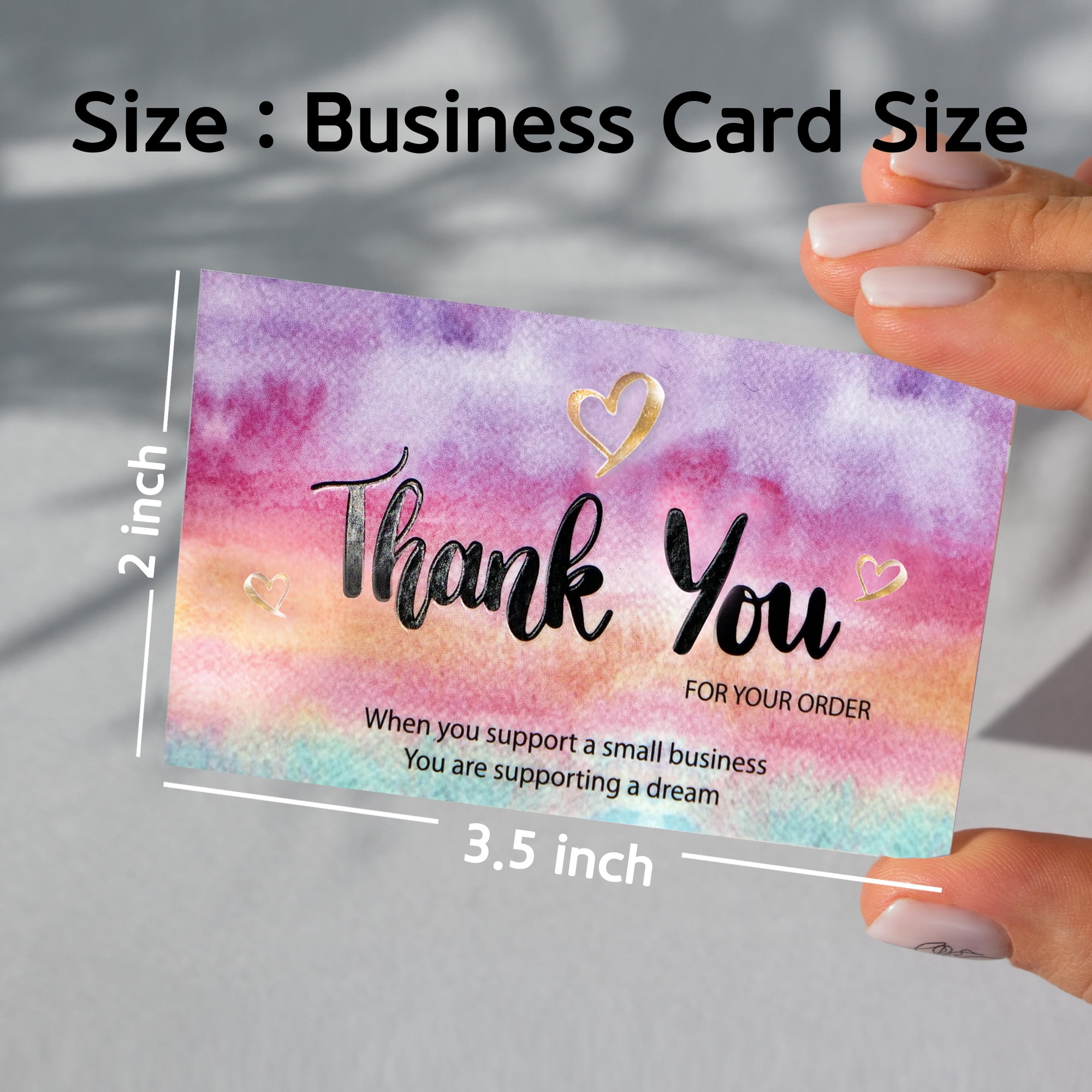 Mobiusea Creation 120 Dankeskarten Aus Kraftpapier – 5,1 X 8,9 Cm, Rustikal Für Kleine Unternehmen & Geschenkverpackung