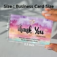 thumbnail image 4 of Thank You Cards Small Business Thank You for Supporting My Small Business Thank You Cards Watercolor with Gold Foil Hearts Accents 3.5 x 2 Inches 100 pcs 300GSM Card Stock by Modern 5th, 4 of 5