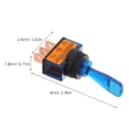 thumbnail image 2 of Hytrove 4Ud Interruptor Toggle Universal Iluminado Para Control Eléctrico En Vehículos Con Colores Variados, 2 of 6