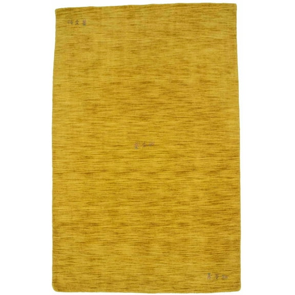 Solid Gold 5X8 Oriental Modern Rug