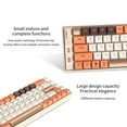 thumbnail image 4 of TIMIFIS Bluetooth Keyboard 3 Modes 66% Mechanical Gaming Keyboard 69 Mini RGB Red Switch P/BT Keycaps Type-C Keyboard Colour Blocking For Gaming And Working - Summer, 4 of 7