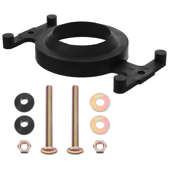 ADDHAT 1Jgo Tornillos Y Junta Para De Inodoro Universal Negro Para Instalación Rápida