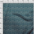 thumbnail image 3 of oneOone Georgette Viscose Teal Blue Fabric Animal Craft Projects Decor Fabric Printed By The Yard 42 Inch Wide, 3 of 5