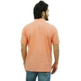 thumbnail image 5 of Atasi Men's Short Sleeve Peach Cotton Mandarin Collar Shirt Ethnic Clothing-Small, 5 of 7