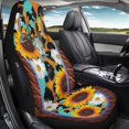 thumbnail image 7 of CHAQLIN Skull Sunflower Universal Seat Covers for Cars Polyester Easy Install Protection Car Seat Covers for Auto, 7 of 7