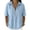 BU2, variant on Womens Solid Color Blouses Collared V Neck Short Sleeve Button Front Loose Fit Lightweight Summer Shirt Tops