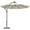 Beige, variant on Outsunny Cantilever Patio Offset Umbrella w/ Solar Lights, Base, Beige