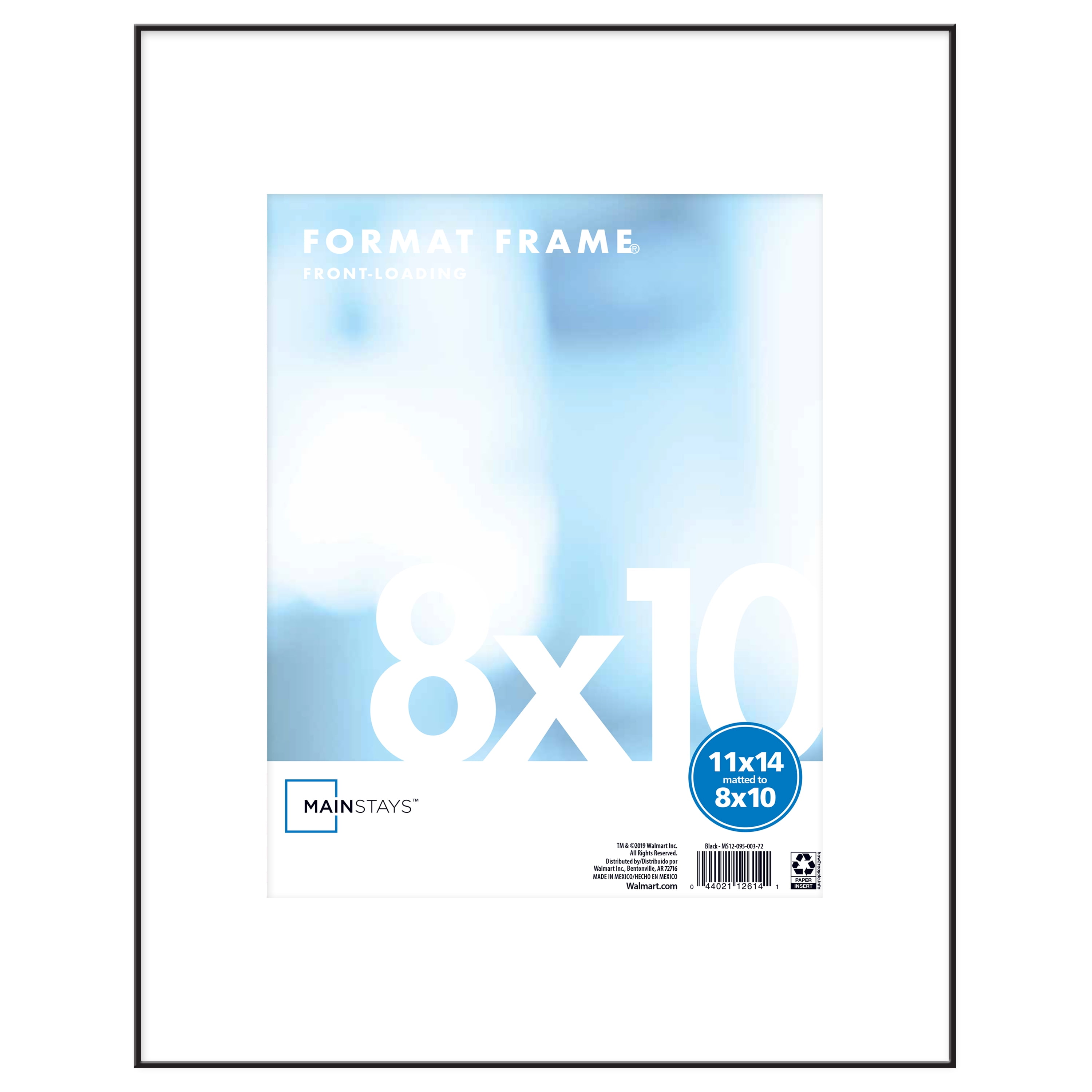 Mainstays 11x14 Matted To 8x10 Format Picture Frame Black Walmart Com Walmart Com