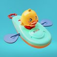 thumbnail image 4 of Juguete De Kayak De Pato Juguete De Kayak De Pato Bonito pato de dibujos animados, barco, cable, baño, natación, pato para regalo de niños (azul), 4 of 6