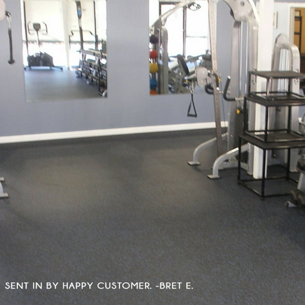 FlooringInc (8mm) Thick Strong Rubber Interlocking Floor Tiles for