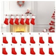 thumbnail image 1 of 12pc 14 Inch Letters Christmas Stockings Christmas Stockings Large Stockings Easter Decorations Top Clear for Decorative Glass Beads Large Clear Bulk Light Catcher, 1 of 3