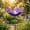 Purple, variant on Metal Flower Garden Stakes Bird Bath, 2026 New Handmade Metal Flower Garden Stake, for Colorful Bee/Butterfly/Bird Watering (Purple-2PCS)