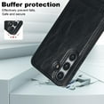 thumbnail image 5 of Allytech Case for Samsung Galaxy S24 Plus, Hidden Kickstand PU Leather [Compatible with MagSafe] Case, [Anti-Drop & Shockproof] Ultra Slim Retro Protective Case for Women Men - Black, 5 of 8