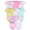 Cats, variant on Onesies Brand Baby Girl Short Sleeve Bodysuits, 8-Pack