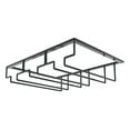 thumbnail image 2 of WSBDENLK Under Cabinet Stemware Wine Glass Holder Metal Organizer for Bar Kitchen Black Home Basics Cup Holder Coffee Cup Holder, 2 of 8