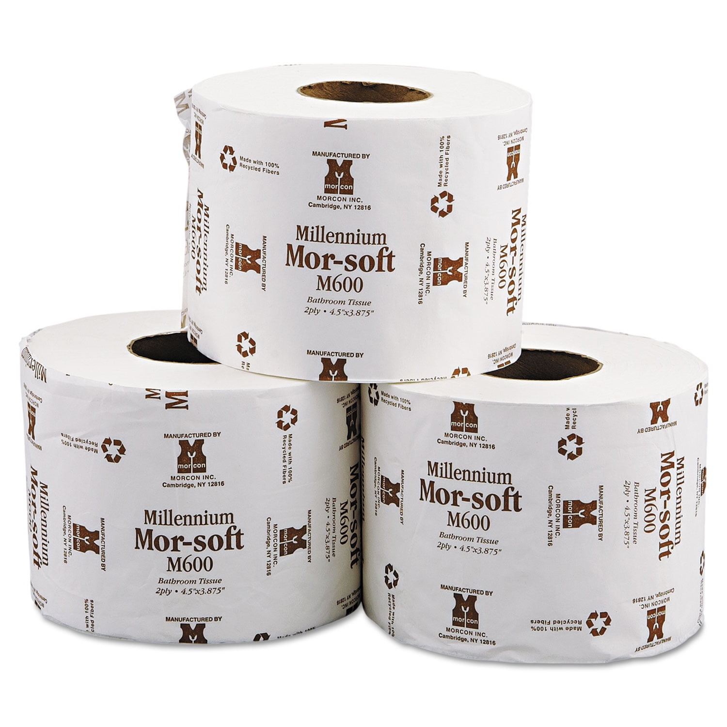 Morcon Morsoft Bath Tissue, 1-Ply, 2000 Sheets/Roll, 24 Rolls (MORM2000)