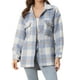 thumbnail image 1 of Chaqueta de Lana Allegra K Azul S para Mujer con Bolsillos y Botones, 1 of 6